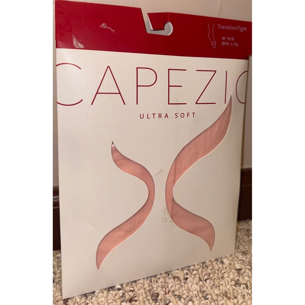 Capezio 1916 Ultra Soft Transition Tights Ballet Pink BPK L/XL Kids Girls New